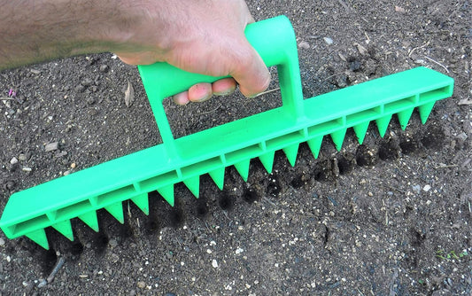 Seed-In Soil Digger and Soil Spacer for Planting Seeds