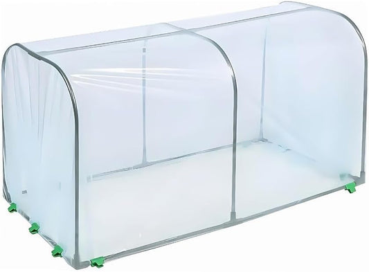 Mini Greenhouse Backyard Garden Greenhouse Cover Protable Aluminum Plant Gardening Flowerpot Succulent Cover Greenhouse Shed 19.7" W X 39.4" L X 21.7" H
