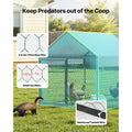 Uimoso Metal Chicken Coop with Cover for 4-6 Chickens3.3x6.