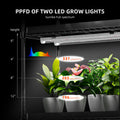 Spider Farmer 6PCS 18W LED Grow Light Bars + Plant Stand + 28x14x59in Grow Tent