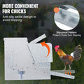 Automatic Chicken Feeder Galvanized Steel Poultry Feeder 25 lb 10 Chickens