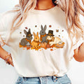 Bunny Fall Comfort Colors Shirt, Bunny Pumpkin Sweatshirt, Bunny Mom Sweatshirt, Rabbit Lovers Shirt, Pumpkin Fall Shirt
