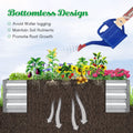 Galvanized Garden Bed, Elevated Raised Garden Bed 6x3x1ft for Outdoor Raised