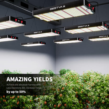 2025 Upgrade DC1000 Led Grow Light with High Yield Diodes Full Spectrum LED Grow Lights for Indoor Plants Greenhouse Veg Bloom Light Hydroponic Grow Lamp