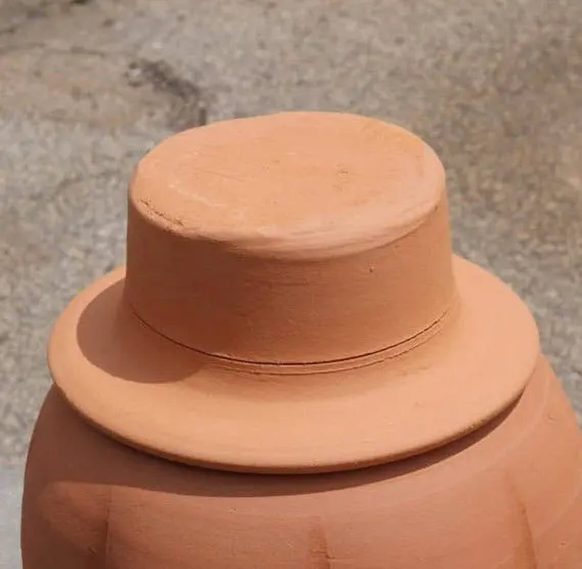 Replacement Terra Cotta Jack-o'-lantern Hat only for 2 or 3 Gallon Pumpkin from Craven Pottery