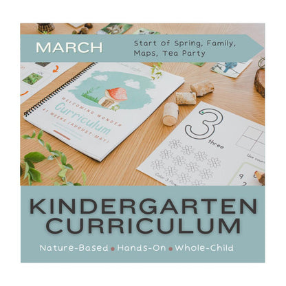 March Kindergarten Curriculum for Homeschoolers: Secular, Whole-child focus, Hands-on