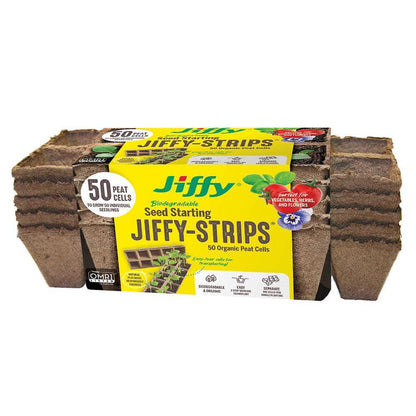 Peat Strips Seed Starter Kit , 50 Pots , Jiffy