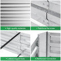 Galvanized Garden Bed, Elevated Raised Garden Bed 6x3x1ft for Outdoor Raised