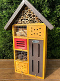 Holiday Pollinator Hotel Multi room House - Leaf Cutter & Mason Bees Insect Habitat Native Gardens Organic Gardening Gardener Nature Gift
