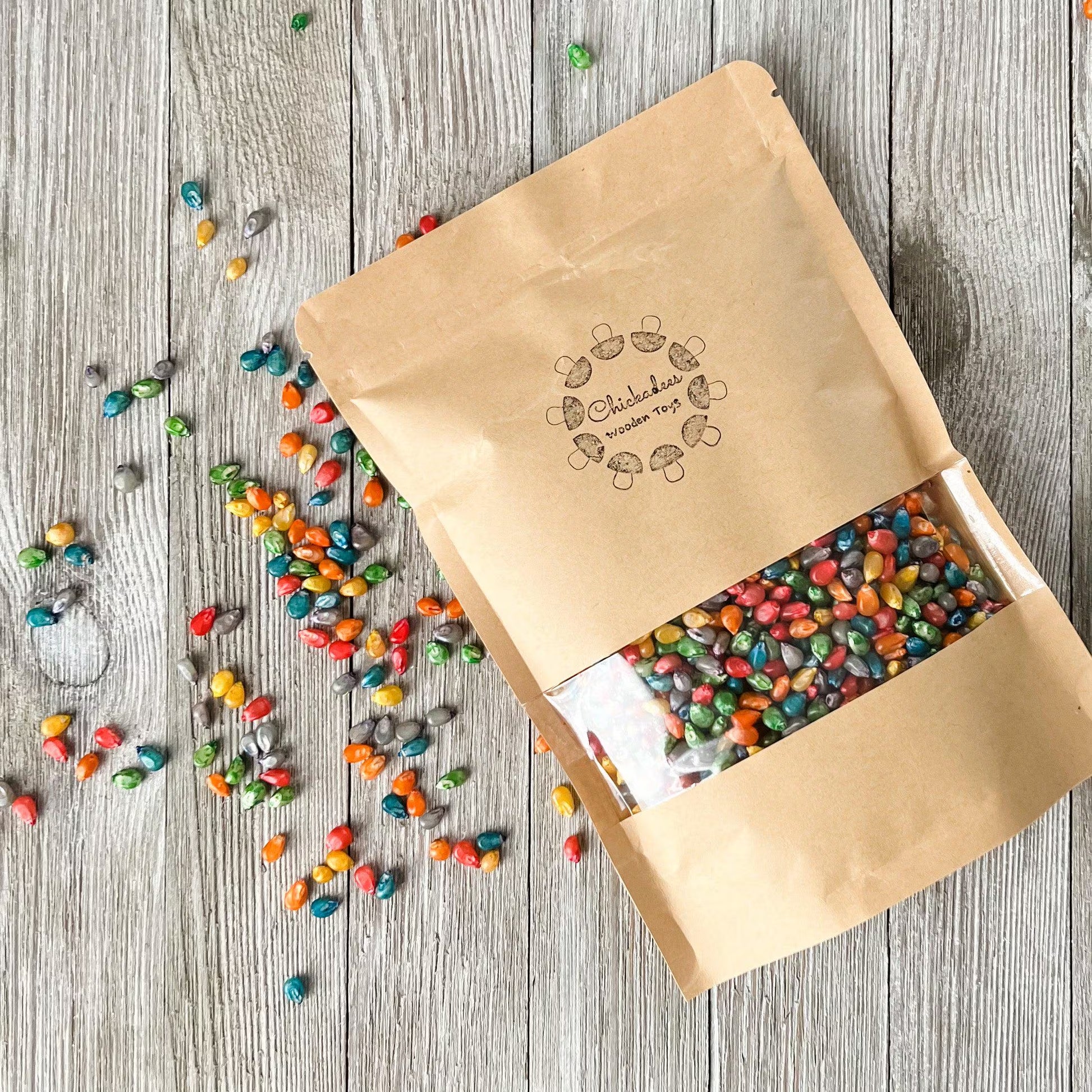 Rainbow Corn Sensory Bin Filler