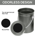 Compost Bin with Lid and 1.3 Gallon Compose Spare Charcoal Filter Utopia Kitchen
