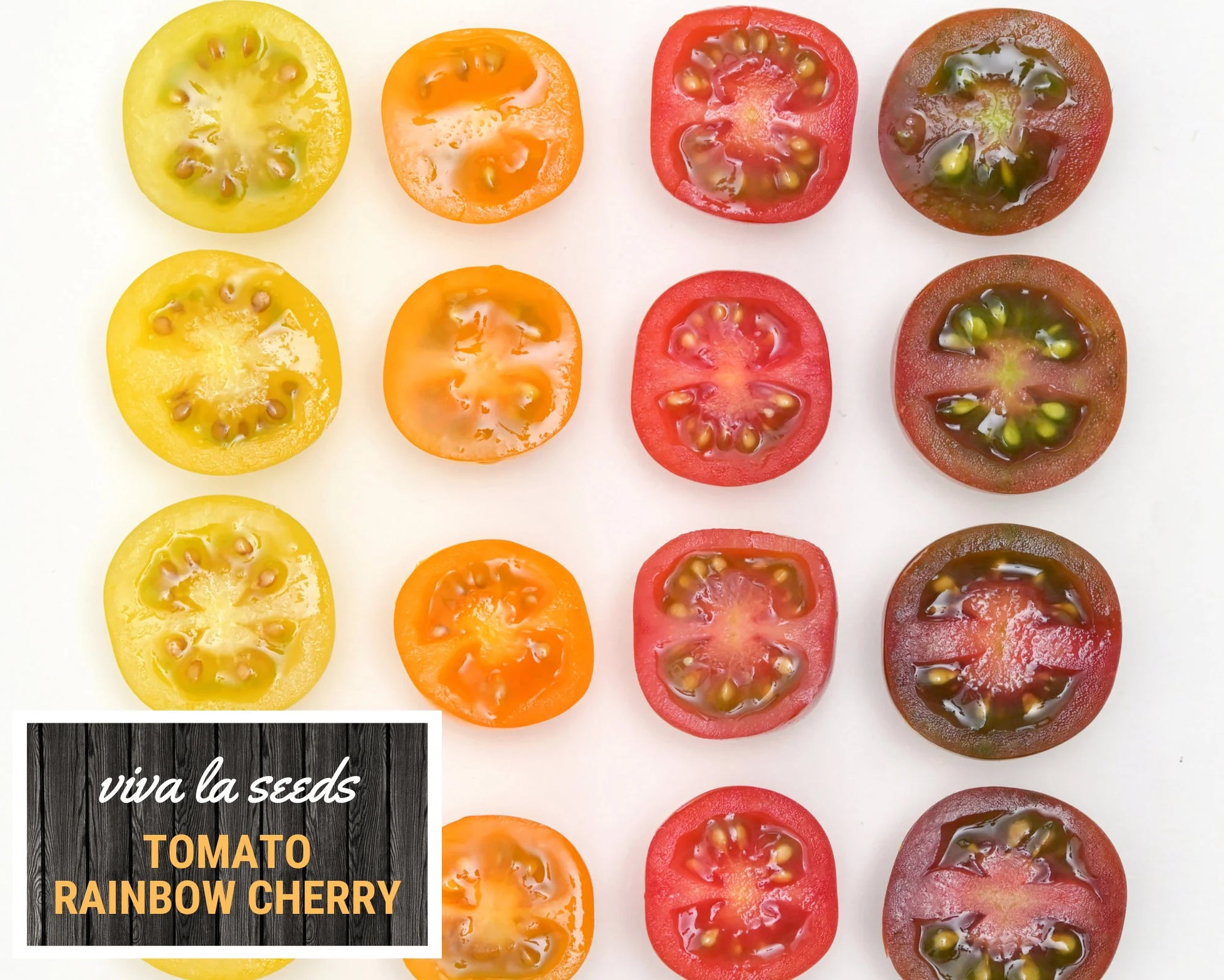 Tomato, Rainbow Cherry | 50 Seeds | Heirloom | Non-GMO | Lycopersicon esculemtum