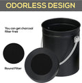 Compost Bin with Lid and 1.3 Gallon Compose Spare Charcoal Filter Utopia Kitchen