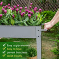 Raised Garden Bed on Wheel Outdoor Elevated Planter Box for Flower Vegetables