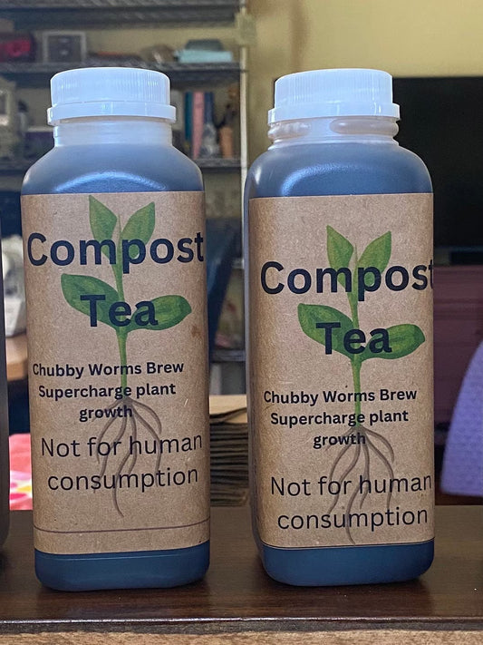 16 ounce bottle of Compost Tea, Fertilizer, plant food, organic fertilizer, organic pesticides, Red wiggle compost tea