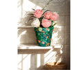 Decoupage Terracotta Planter: Green Flower Pot 4 inch