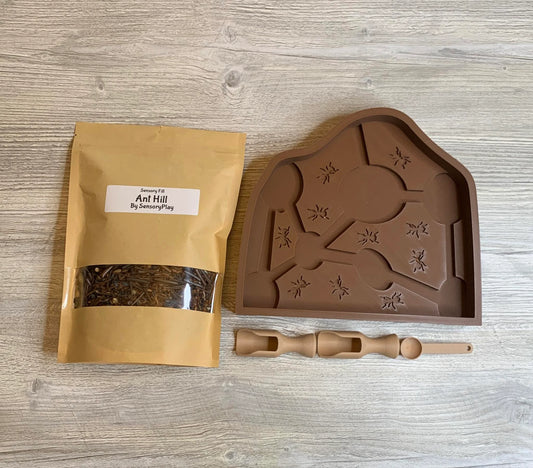 Ant hill sensory play set, educational insect set, seonsory play starter set, sensory fill kit, loose parts, gifts for kids under 20