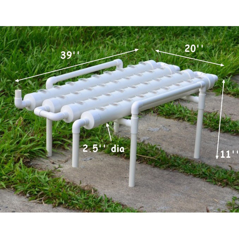 Hydroponic Grow Kit 36 Sites 4 Pipes 1 Layer Garden Plant Vegetable Tool New