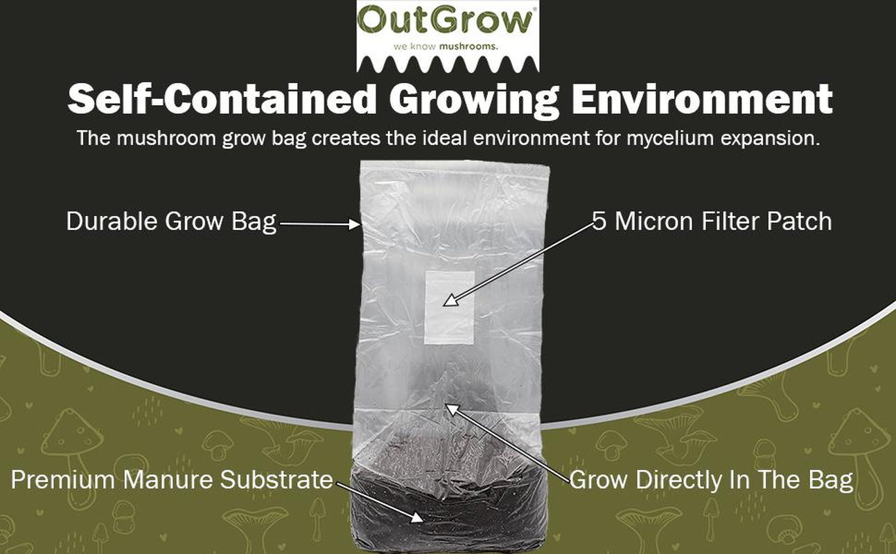 Manure Based Mushroom Substrate - 5lb Bag
