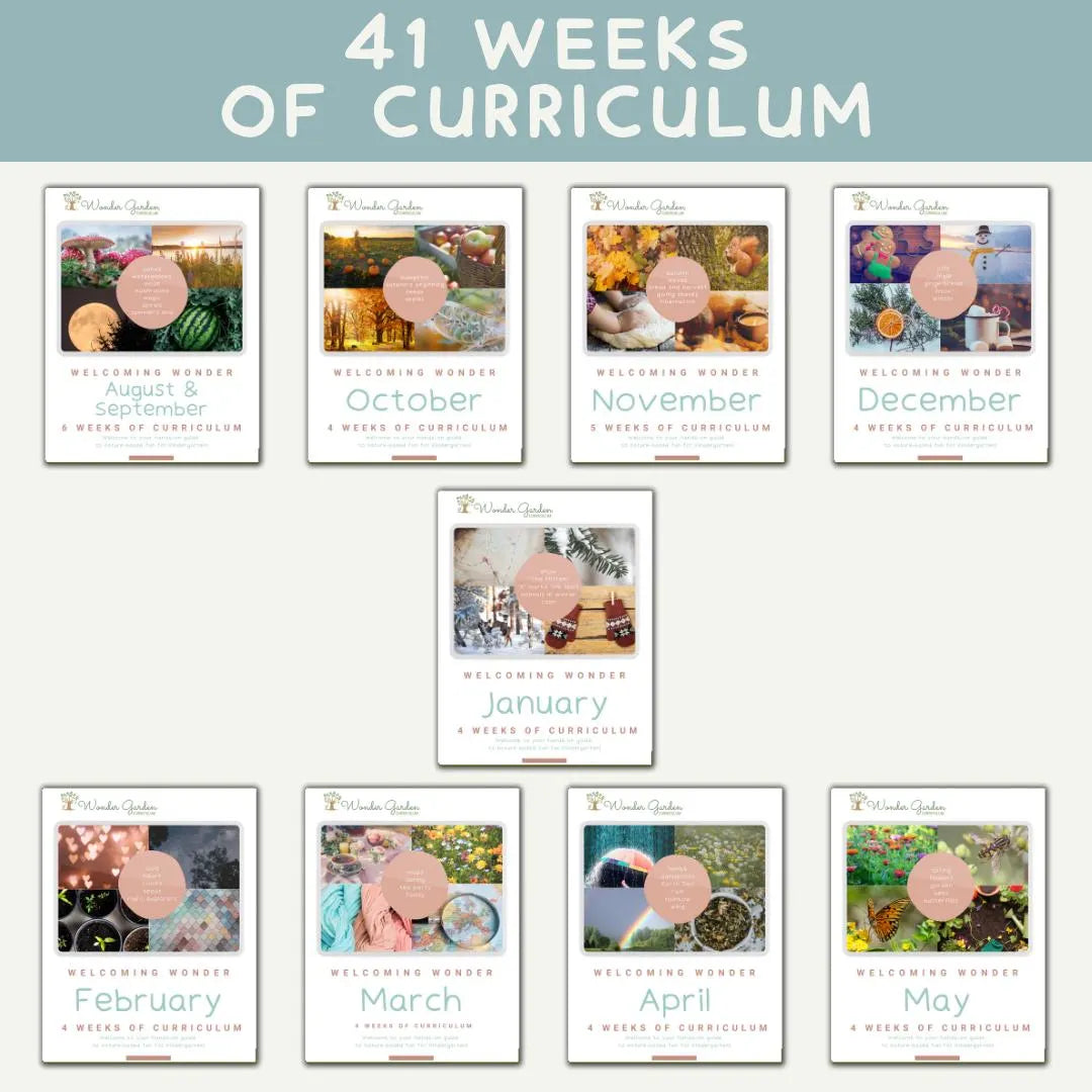 Nature-based Kindergarten Homeschool Curriculum: Secular, Whole-child focus, Hands-on