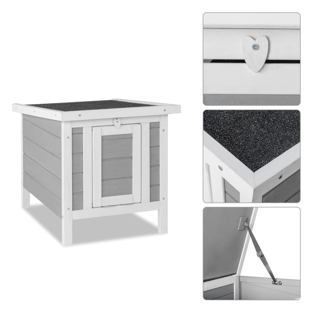 20" Wooden Waterproof Rabbit Hutch Chicken Coop Hen House Pet Cage Small Animal