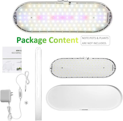 Indoor Garden Led Grow Light:Herb Kitchen Garden Grow Kit - House Plant Growing Lamps Growing System with Timer -4 Dimmable Modes