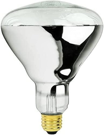 250 Watt Heat lamp Bulb for Bathroom R40 Incandescent Shower Heat Lamp Clear Infrared Bath Light 250R40 Chicken Light Bulb E26 Base 2 Pack