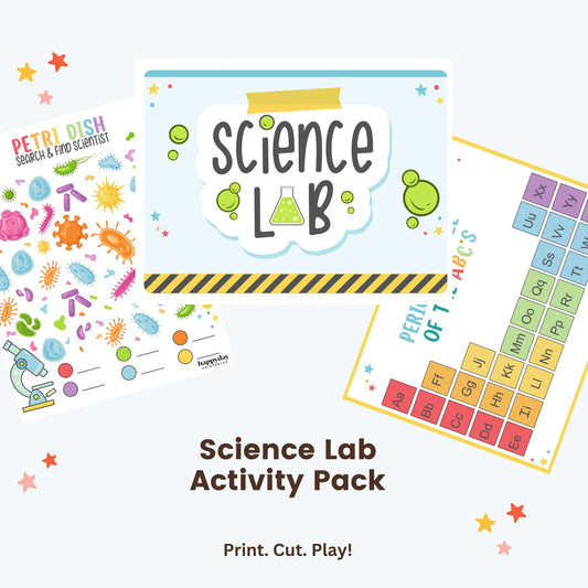 Science Lab Printable Pack • Mad Scientist Party • Science Activities for Kids • Printable Science Activity Pack • STEM learning pack