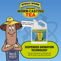 Wiggle Worm Pure Worm Castings Tea Organic Liquid Fertilizer Concentrate, 1 Gal