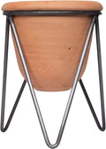 Terracotta Pot with Metal Stand
