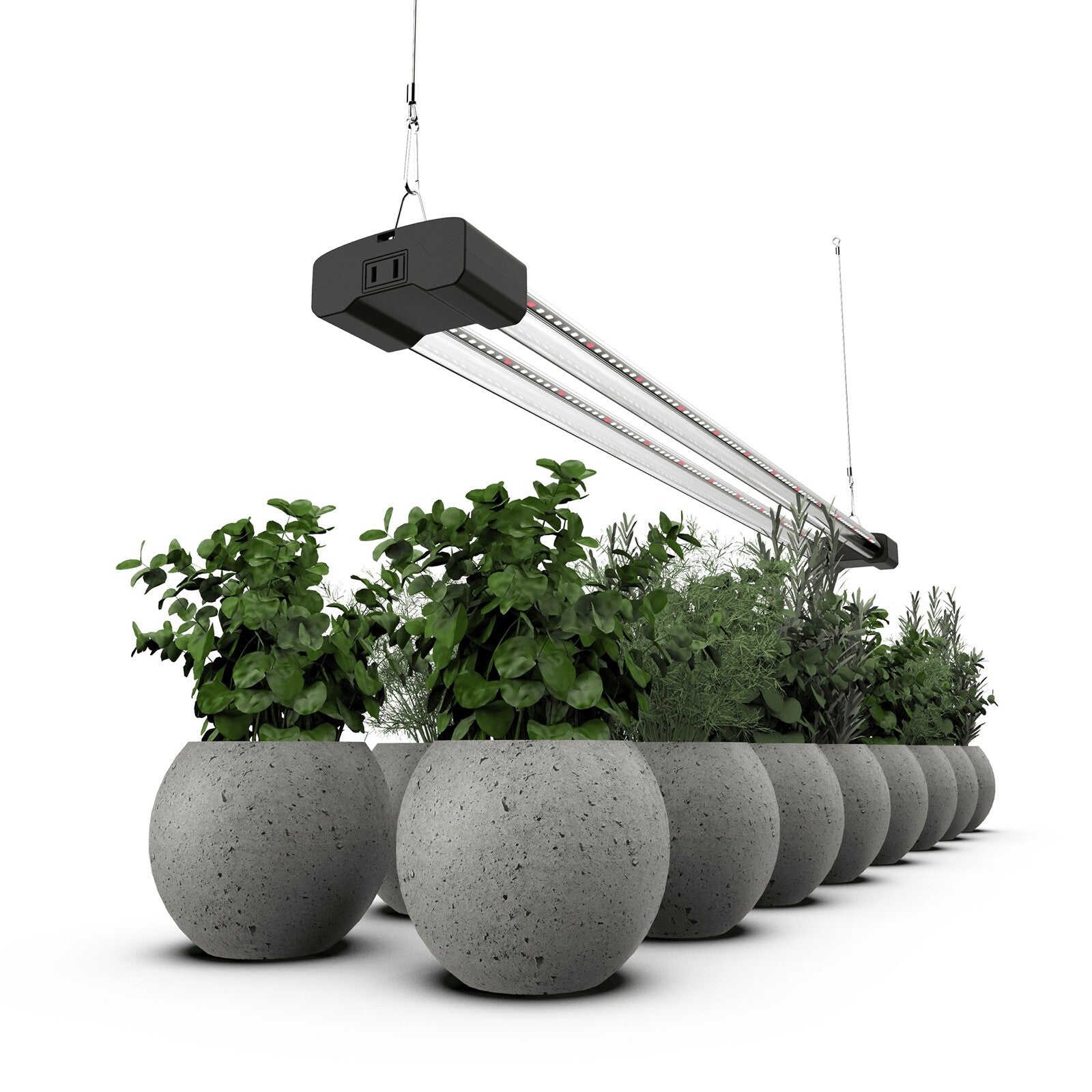 BoostGro LED Plant Grow Light Sunlike Full Spectrum Flower Hydroponics Dual Tube