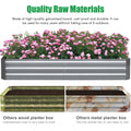 Galvanized Garden Bed, Elevated Raised Garden Bed 6x3x1ft for Outdoor Raised