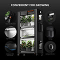 Spider Farmer 6PCS 18W LED Grow Light Bars + Plant Stand + 28x14x59in Grow Tent