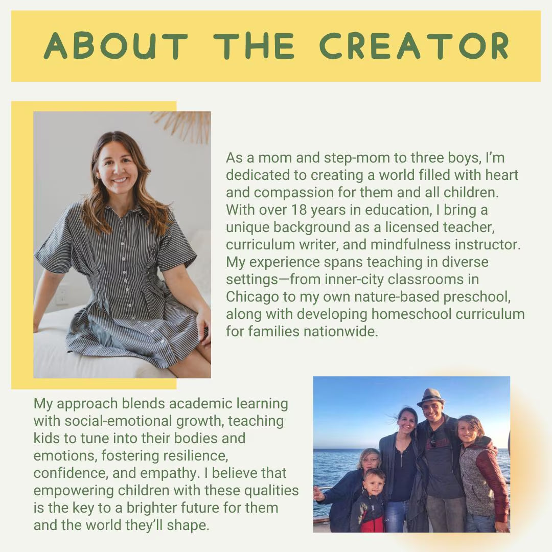 August & September Preschool Curriculum for Homeschoolers: Secular, Whole-child focus, Hands-on