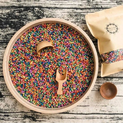 Rainbow Corn Sensory Bin Filler
