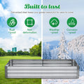Galvanized Garden Bed, Elevated Raised Garden Bed 6x3x1ft for Outdoor Raised