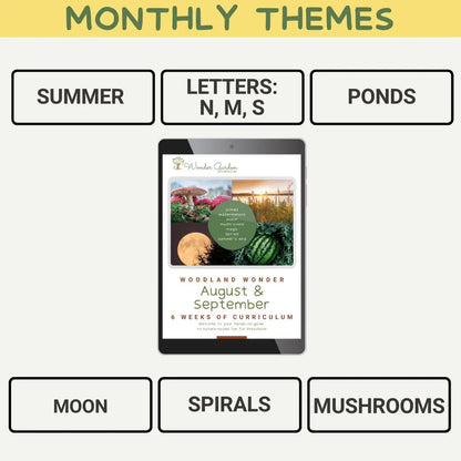 August & September Preschool Curriculum for Homeschoolers: Secular, Whole-child focus, Hands-on