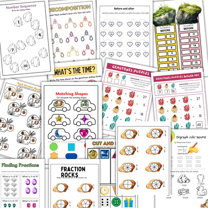 Rocks mineral gemstones units study, Rocks printables, Geology unit, Geology homeschooling, Earth anatomy, Montessori Geology 3 part cards,