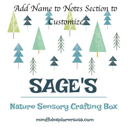Kids Nature Sensory Crafting Boxes Montessori Waldorf Forest School Creative Play and Math