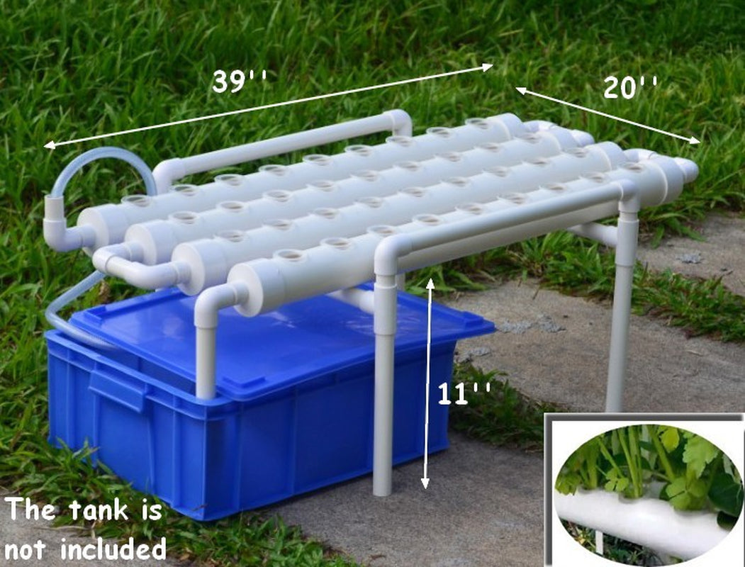Hydroponic Grow Kit 36 Sites 4 Pipes 1 Layer Garden Plant Vegetable Tool New