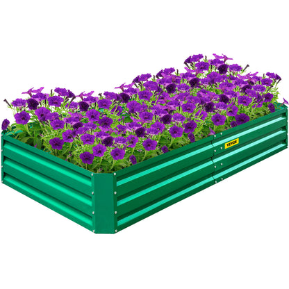 VEVOR Galvanized Raised Garden Bed Planter Box for Plant Flower Vegetable