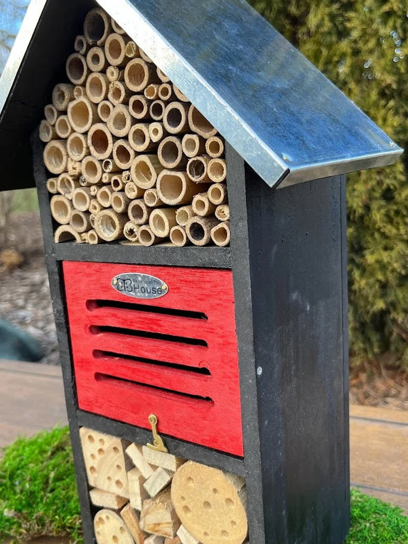 Holiday II Multi-Room Pollinator Hotel: Native Bee & Insect Habitat