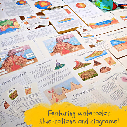 Plate Tectonics Unit: complete collection of classroom materials, earth science lesson plan, science unit study, homeschool geology