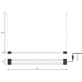 BoostGro LED Plant Grow Light Sunlike Full Spectrum Flower Hydroponics Dual Tube