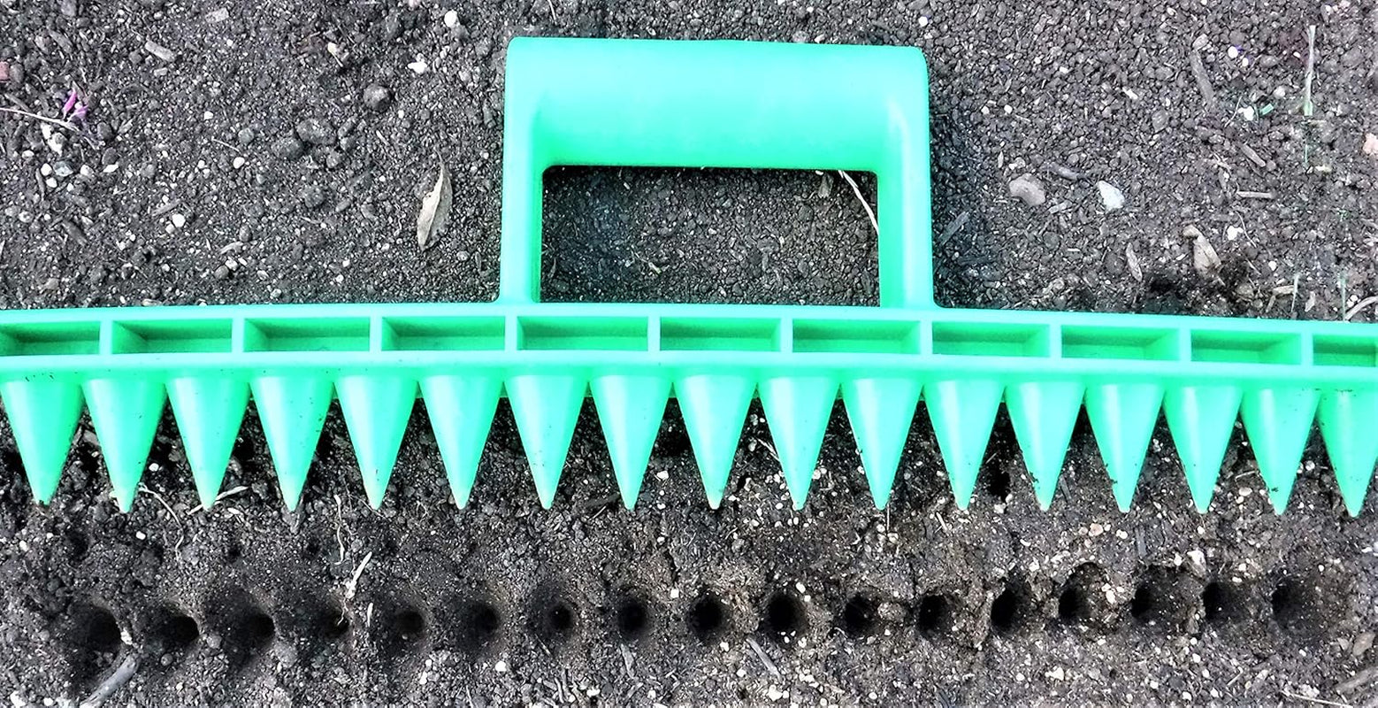 Seed-In Soil Digger and Soil Spacer for Planting Seeds