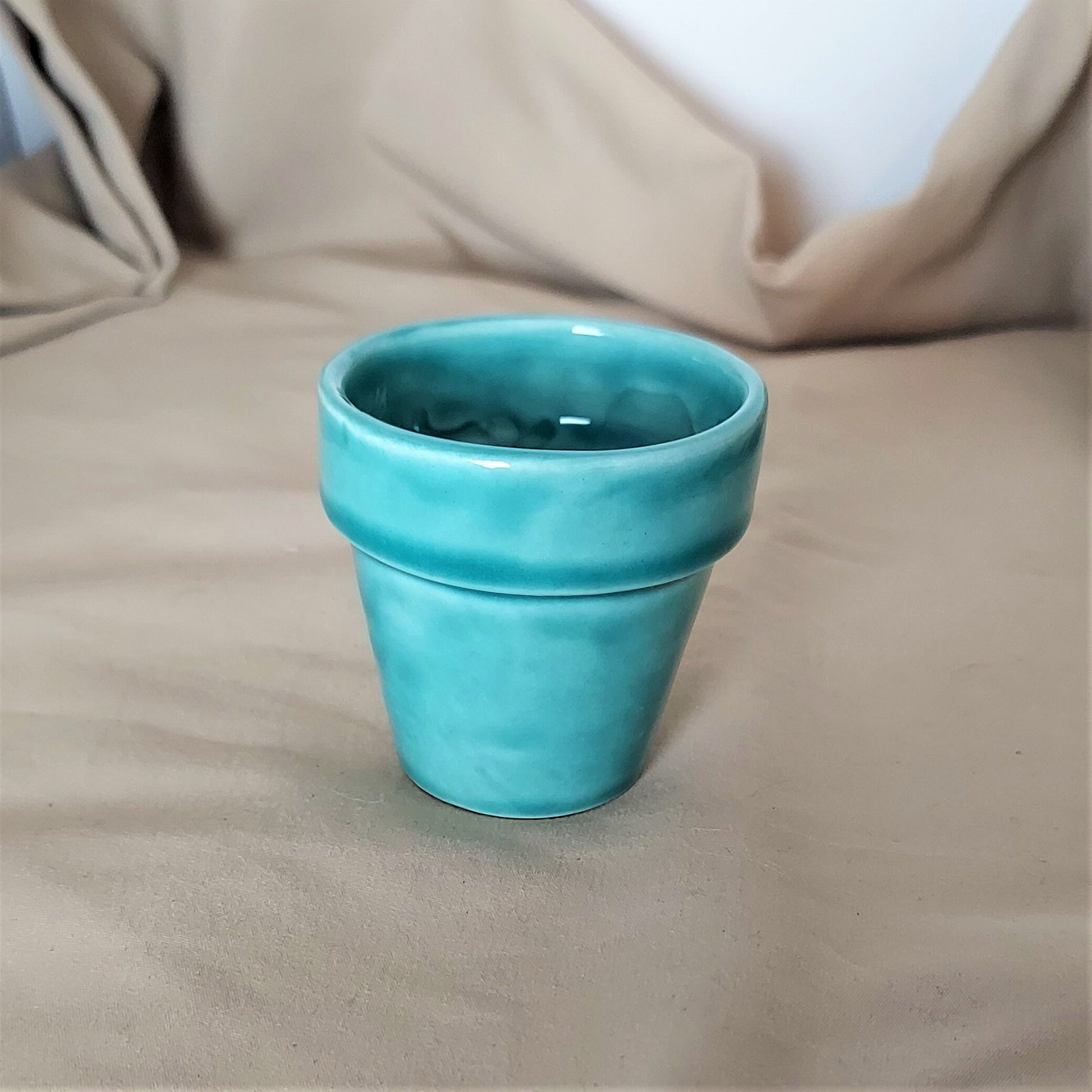 Small Ceramic Pots / 2 inch Flower Pot / Leaf Starter / Seed / Cuttings / Windowsill / Tiny Planters / Plant Lover Gift / Cactus / Air Plant