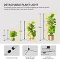 SANSI Grow Light 80W 144LEDs T10 Standing Full Spectrum Dimming Timer Houseplant