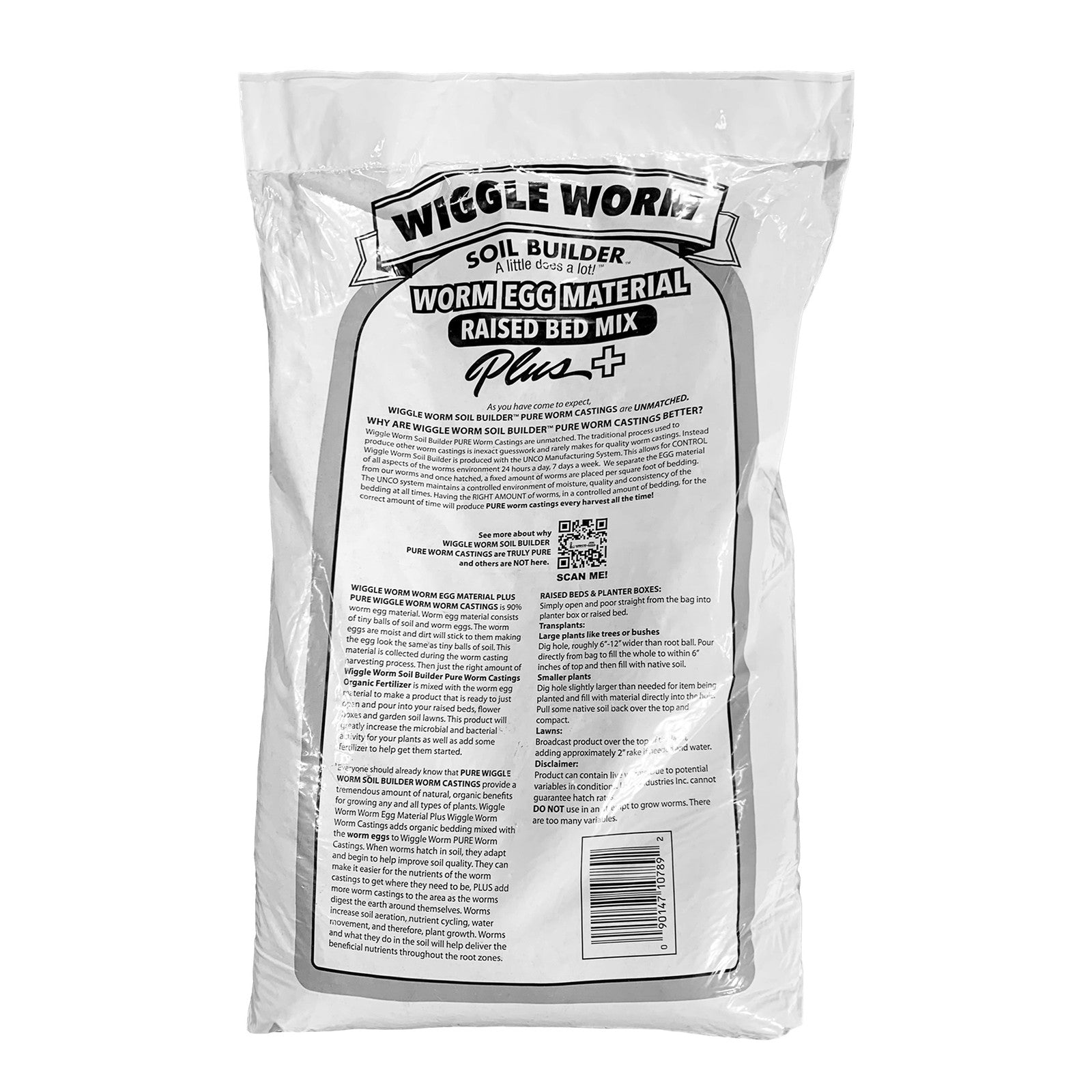 Wiggle Worm Raised Bed Mix with Worm Egg Material and Worm Castings, 40lbs