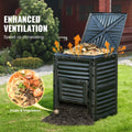 Garden Compost Bin 80 Gal/300 L Outdoor Compost Bin BPA Free Material
