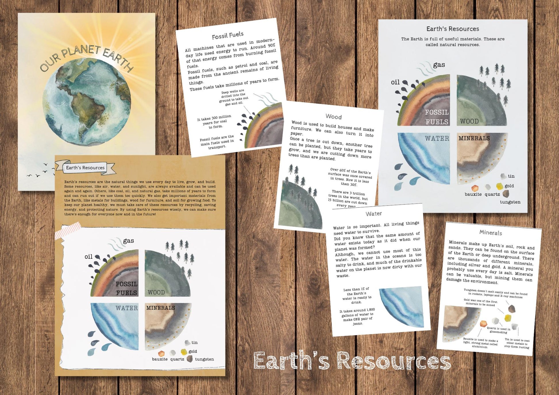 DIGITAL **NEW** Our Planet Earth, Homeschool resources